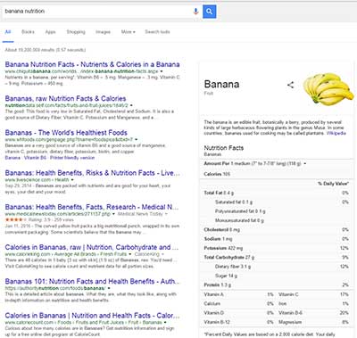 Google Search features
